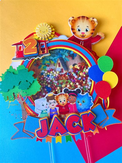 Tiger Shaker Cake Topper- Tiger Cake Topper- Shaker Birthday Cake Topper - Etsy