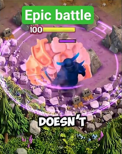 Size doesn't save the King vs Giant Pekka ,king vs pekka fight#clashofclans #coc #viralshort