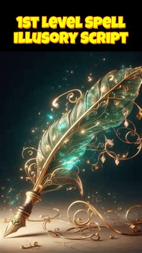 #dnd 1st level - Illusory Script - What is it good for?...