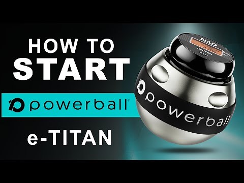 How to start and spin new electric start Powerball e-Titan gyroscopic wrist exerciser