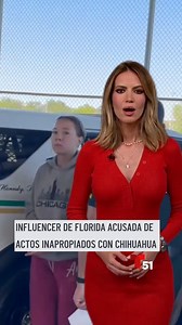 268K views · 2.1K reactions | Una influencer de Florida fue arrestada tras presuntamente grabar y publicar videos de ella teniendo relaciones se*uales con un chihuahua. Logan Guminski, de 27 años, fue arrestada después que la policía recibiera una llamada anónima para alertar de un video en redes sociales que la mostraba realizando esa actividad con un perro. #florida #chihuahua #LoganGuminski | Telemundo 51 | Facebook
