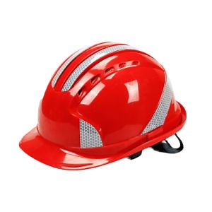 [Hot Item] Protection Smart Crash Breathable Head Protection Work Construction Reflective Strip Hard Hat Safety Helmet