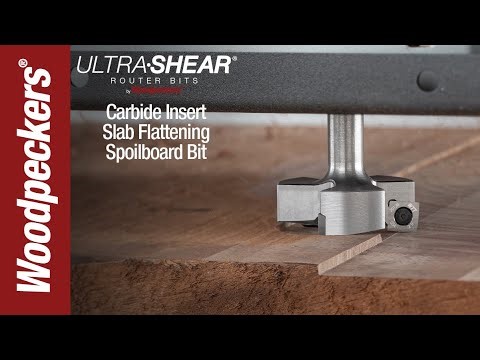 Ultra Shear Carbide Insert Slab Flattening Spoilboard Bit