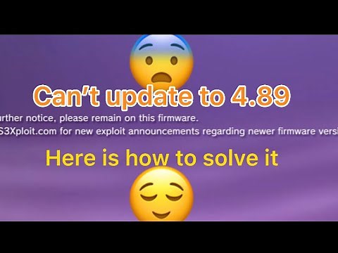 How to software update 4.89 ps3 with PC