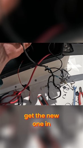2.1K views · 13 reactions | The old transducer has seen better days. A quick cut and pull reveals a wire that's green, messed up, and crusty. The new transducer is now working great! #Transducer #BoatRepair #DIY #Marine #Boating | Born Again Boating | Facebook