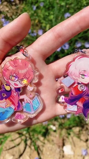 My Extensive Keychain Collection featuring 707 and Mystic Messenger