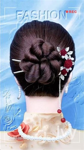 Everyday Elegant Updo ✨ Simple, Pretty & Easy to Try! #updo #hairstyle