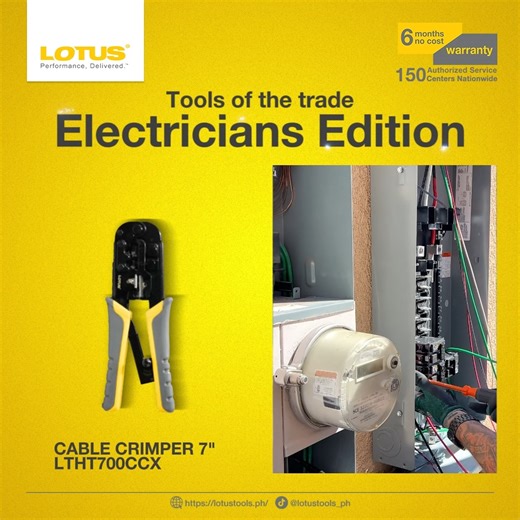 2.5K views · 30 reactions | Level up your electrical work with Lotus! ⚡ Need reliable tools for precision and power? Lotus Electrical Tools have you covered! Whether you're working on complex wiring or tackling big electrical projects, Lotus is the name you can trust. Time to upgrade your gear and feel the difference with Lotus! Shop now: https://lotustools.ph/ #LotusToolsPH #tatakLotus | Lotus Tools Philippines | Facebook