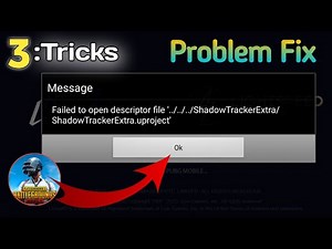 Failed to open descriptor file !!.) 3 Tricks !! 100% Problem Fix #pubgmobile #problem #fixed