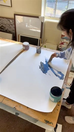 I love starting new work on paper #painting #art