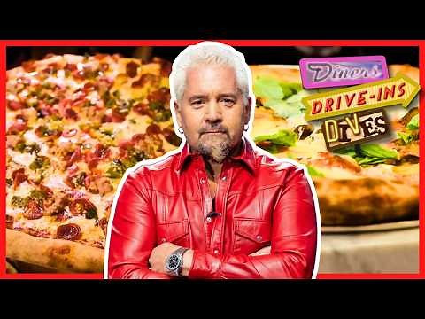 BINGE: Pizza Party with Guy Fieri on #DDD 🍕 | Diners, Drive-Ins and Dives | Food Network