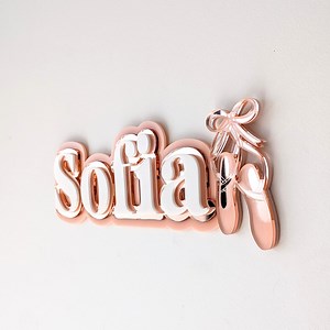 Ballerina Wall Plaque | Ballerina Door Plaque | Ballerina Name Sign | Dancing Plaque | Kids Personalised Gifts | Christmas Gifts - Etsy Australia