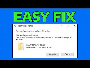 How To Fix File Access Denied When Deleting File Error in Windows