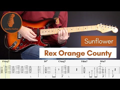 Sunflower - Rex Orange County (Guitar Cover #111 with Tabs)