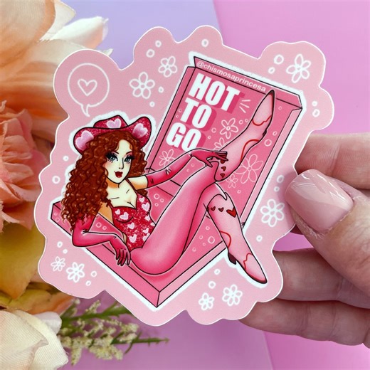Matte Chappell Roan "hot to Go" Sticker – Weatherproof Laptop Decal - Etsy