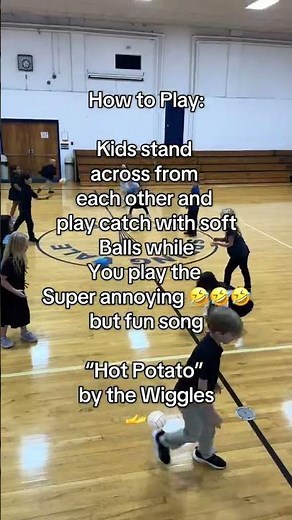 HOT POTATO TAG - Easy and Fun THROWING, CATCHING PE Gym Game #pegames #peteacher