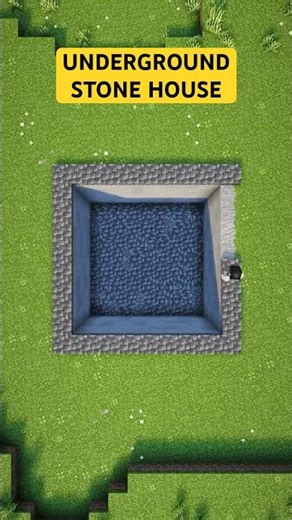 This Underground Minecraft House Is Made Of Stone! #minecraft