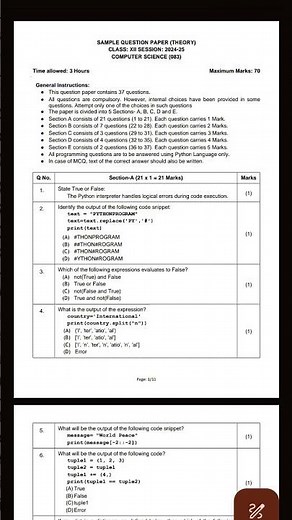 CBSE 12th class computer science question paper 2024_2025