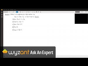 Finding equivalent expressions through simplification