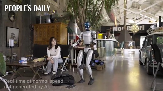 69K views · 483 reactions | Watch as China's Unitree G1 humanoid robot performs martial arts and executes the world's first kip-up of its kind in this mind-blowing video, showcasing the breakneck speed of humanoid intelligence advancement. | People's Daily, China | Facebook