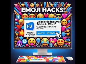 Unlock Hidden Emoji Tricks in Word Customize and Create Like a Pro! 🎨✨