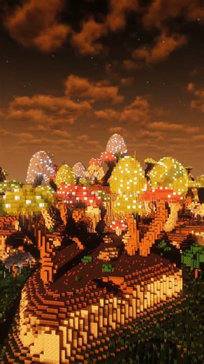 The Biome of Light, a custom Minecraft map