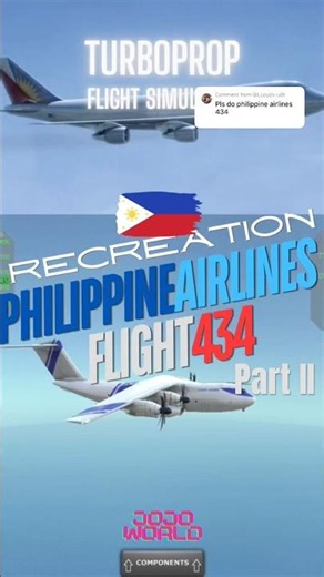 TFS : Recreation Philippine Airlines Flight 434 #fsx #turbopropflightsimulator #aviation