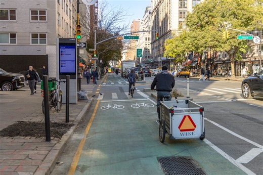 NYC expands bike lanes for improved street safety.