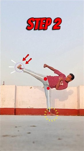 🔥 Cross Side Kick Tutorial – Fast & Powerful! 🥋⚡ #CrossSideKick #MartialArts #Taekwondo #Shorts