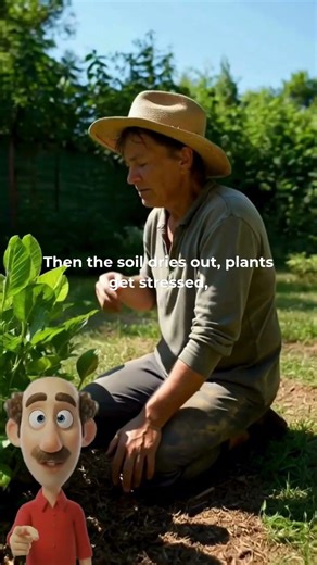 The Easiest Gardening Hack: Use Mulch (Beginner Tip)#shorts #youtubeshorts #gardening