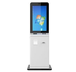 27-Inch Key Card Kiosk with Barcode & Qr Scanner for Hotel Guest Check-in 24/7 Vertical Mount Android System Self-Service Kiosk