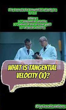 What is tangential velocity in physics? #physics #science #youtubeshorts #ytshorts