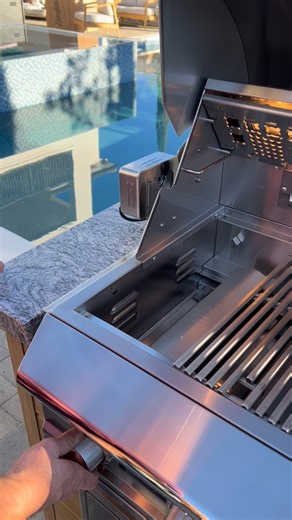 Hear that click? That’s the sound of the Blaze signature flame thrower ignition. 🔥 #blazegrills #blazeoutdoorkitchen #flamethrower | Blaze