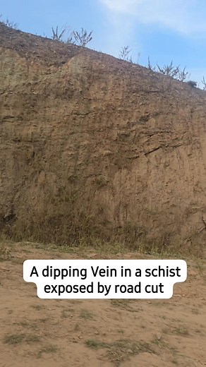 99K views · 1.4K reactions | A dipping Peg Vein in Schist exposed by road cut , caught my attention #NCGideon #oucrop | NC Gideon | Facebook