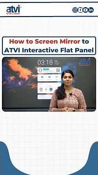 How to Screen Mirroring to ATVI's 4K AI Interactive Flat Panel | Smart Board for Teaching & Meetings