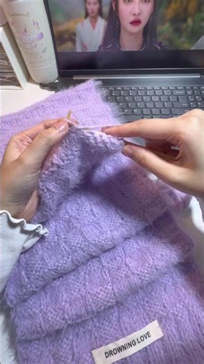 Mastering Knitting: How I Crafted a Gentle Purple Scarf in Just 2 Days