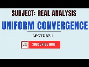 Lecture-1 || Definition of Pointwise Convergence
