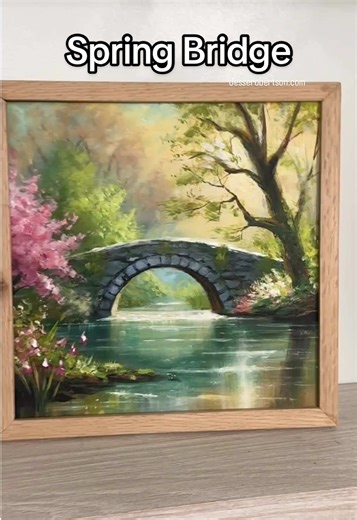 Spring Bridge: Live Acrylic Painting Tutorial