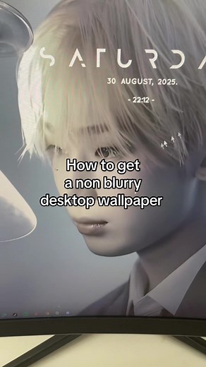 How to Create Non-Blurry Desktop Wallpaper