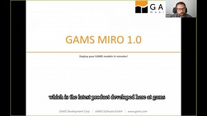 GAMS软件教程--GAMS MIRO 1.0：在几分钟内部署您的GAMS模型