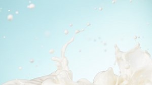 Super slow motion of milk cream splash