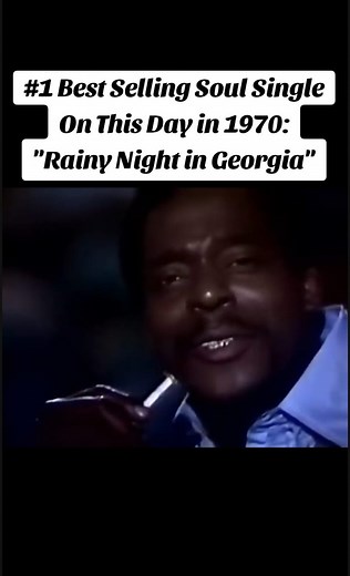 #1 Best Selling Soul Single On This Day in 1970: "Rainy Night in Georgia" #CarrieLeslie #FYP #ForYourPage #ForYou #Trending #NumberOneHits #Music #Songs #RNB #Nostalgia #Throwback #ThankYouFalettinmeBeMiceElfAgin #ThankYou #RainyNightInGeorgia #BrookBenton #1970 #1970s #70s #BlackPeople #Blacks #AfricanAmerican #BlackAmerican #HotRNB #HotRAndB #🇺🇸 #🎶 | Carrie Leslie