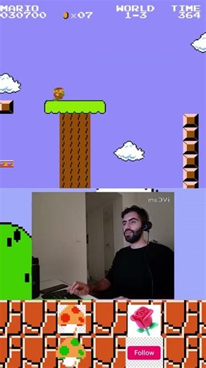 بتحدى أصعب مراحل ماريو، مهارة وصبر لحد الفوز 🎮🔥 #ماريو #تحدي #gaming #mario #shorts