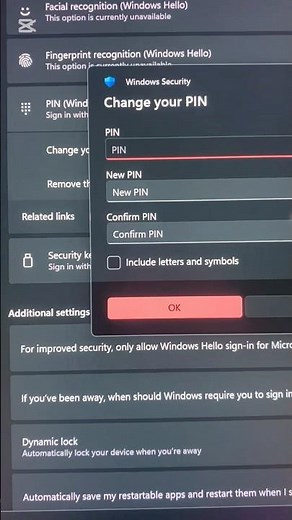 How to add or change the pin on your PC
