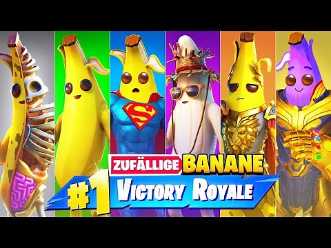 The *RANDOM* BANANA BOSS SKIN Challenge in Fortnite (Season 7 German)