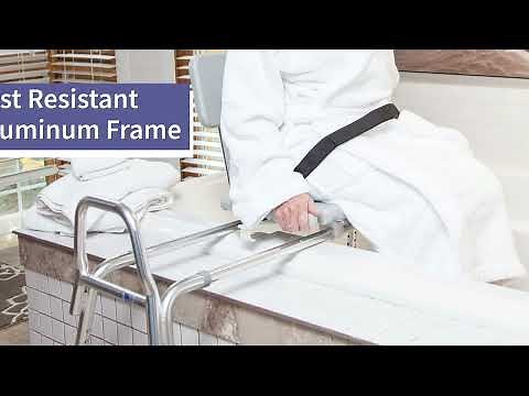 DMI® Sliding Transfer Bench Shower Chair with Cut-Out Seat