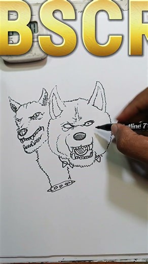 Gambar Brainrot Anomali Cerberus dalam 5 menit #brainrot #anomali #drawing