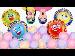 Giant Cotton Candy Mukbang 대왕 솜사탕 만들기 DONA 도나 먹방