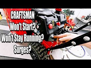 Craftsman Select 24 Snowblower Easy Fix Watch This If Yours Won't Start, Won't Stay Running / Surges