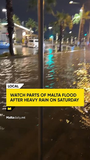 Yesterday's storm caused significant flooding in parts of Malta, as torrential rains and strong winds overwhelmed drainage systems. 🟡Read: https://maltadaily.mt/watch-parts-of-malta-flood-after-heavy-rain-on-saturday/ #MaltaDaily | Malta Daily